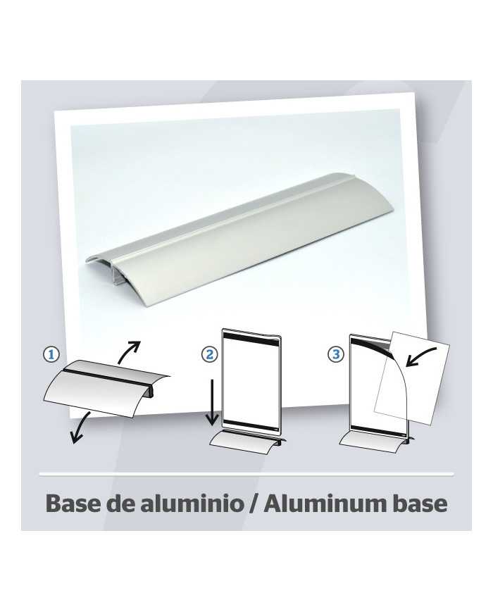 PosterFix® Sobremesa Base Aluminio