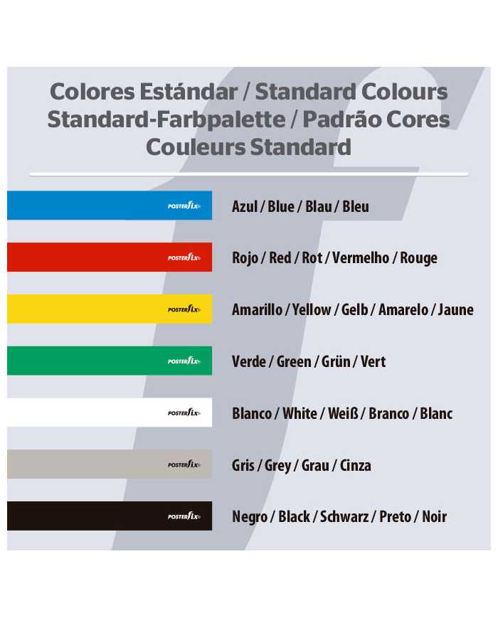 PosterFix® - Colores Estándar