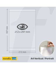 PosterFix® A4 Vertical Seguridad Pack 2 Unidades