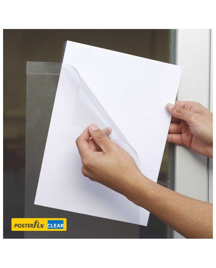 PosterFix® Clear (Transparente) A4 Vertical Pack 5 Unidades