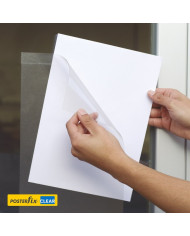 PosterFix® Clear (Transparente) A4 Vertical Pack 5 Unidades